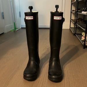 Black Women's Original Tall Rain Boots SIZE 5